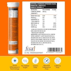 Fast&Up L-Carnitine 2000mg Carnipure Effervescent Orange 20 Tabs x3 Free Ship