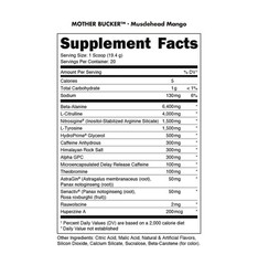 BUCKED UP MOTHER BUCKER PRE-WORKOUT Pump Focus Energy Gym Junkie Flavor
