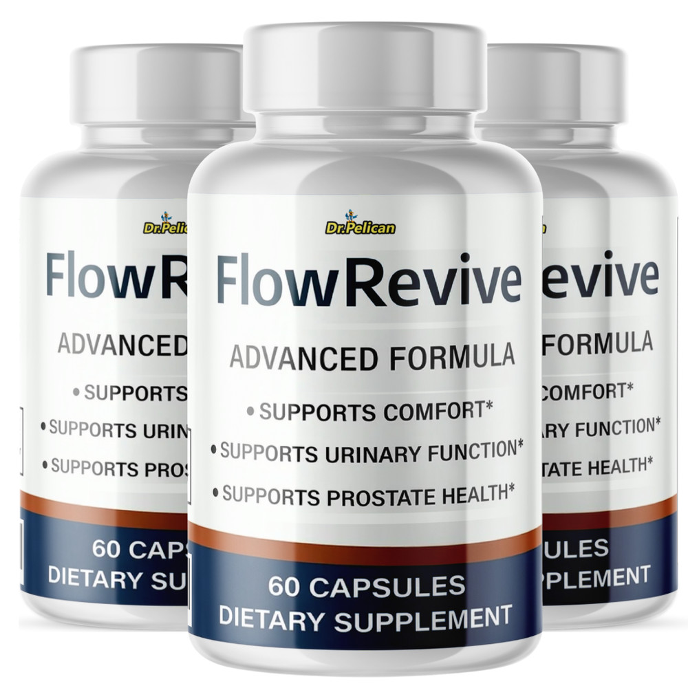 FlowRevive- Prostate Support- 3 Bottles- 180 Capsules