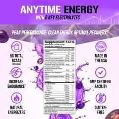 Evlution Nutrition BCAA Energy + Electrolytes – Energy & Endurance – 30 Servings