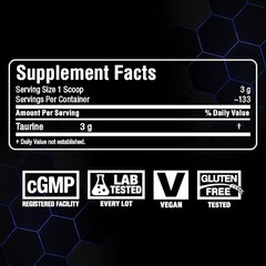 Essentials Taurine – 400 g Powder – Cell Volumizer – Improves Focus & Energy …