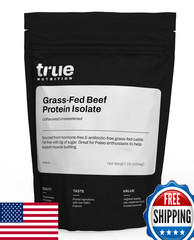 True Nutrition Grass Fed Beef Protein Powder Isolate – 29g of Paleo, Keto, Carni