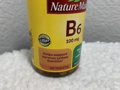 (2-Pack) Nature Made Vitamin B6 100mg Support Nervous System 100Ct Tablets
