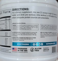 1st Phorm EAA Essential Amino Acids Tropical Mango 60 Servings Sealed Exp 07/27!