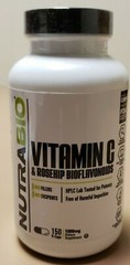 NUTRABIO – Vitamin C & Rosehip Bioflavonoids – 150 V-Caps – Exp 3/2025