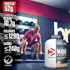 Dymatize Super Mass Gainer Protein Powder 52g Protein 1280 Calories 6 Pound