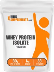 Bulksupplements Whey Protein Isolate Powder – 30 grams Per Serving