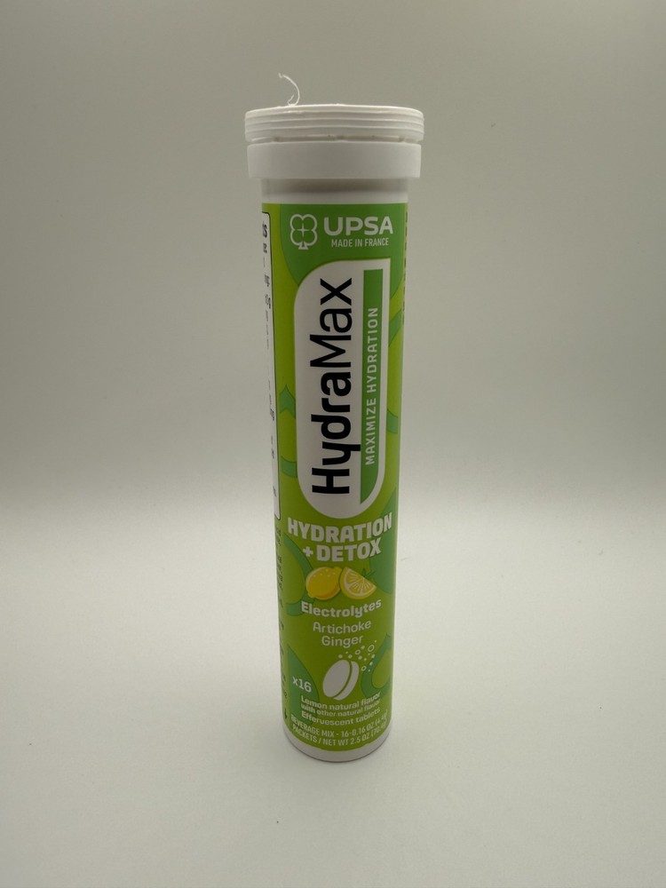 UPSA HydraMax Maximize Hydration Detox Artichoke Lemon Natural Flavor x16 – New
