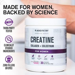 Creatine for Women – Creatine Monohydrate with Collagen + Colostrum to Suppor…