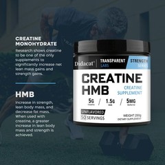 Creatine Hmb Creatine Increased Strength Endurance Enhanced Absorption 250 G