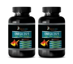 fish oil softgels – OMEGA 3-6-9 3600mg – neuroprotective supplement 2 Bottles