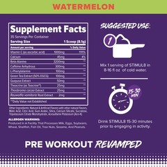 FINAFLEX STIMUL8 Original Pre Workout Energy Supplement 300mg Caffeine 1000mg…