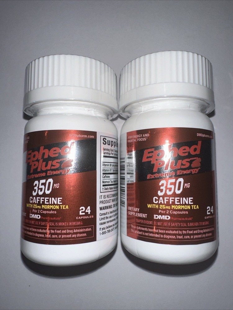 2-24ct Ephed Plus Extreme Energy with Mormon Tea Bottles Weight Loss 48 Tabs