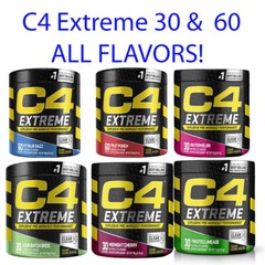 Cellucor C4 Extreme Pre Workout Powder | Sugar Free | 30 Servings or Xtend BCAA
