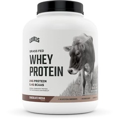 Levels Chocolate Mocha Whey Protein Powder 71 Servings 24g Protein per Scoop