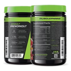 MusclePharm Assault Energy & Strength Pre Workout – 30 Servings, Fruit Punch