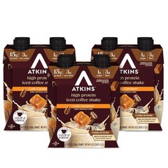 Atkins Café Caramel Iced Coffee Flavored Protein Shake, 1 Fl Oz (Pack of 12)