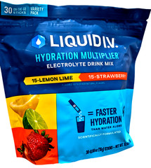 Liquid I.V. Hydration Multiplier Lemon Lime Strawberry 30 Sticks EXP 05/2027