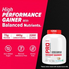 GNC Pro Performance Weight Gainer 3 Kg Vanilla Ice Cream Free Ship