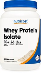 Nutricost Whey Protein Isolate (Unflavored) 2LBS – Protein Powder