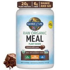 9/26+ Garden of Life Meal Replacement Shakes, Raw Organic, Chocolate Protein Pow