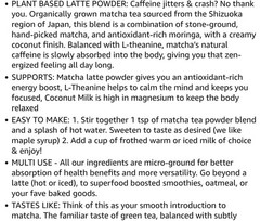 Blume SUPERFOOD LATTE BLEND 3.5 oz (25 Ser) Matcha Coconut Flavor BEST BY 08/26