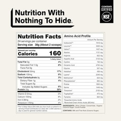 NAKED Whey Chocolate Protein Powder – Grass Fed Whey Protein – 24 Servings