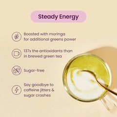 Blume SUPERFOOD LATTE BLEND 3.5 oz (25 Ser) Matcha Coconut Flavor BEST BY 08/26