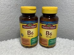 (2-Pack) Nature Made Vitamin B6 100mg Support Nervous System 100Ct Tablets