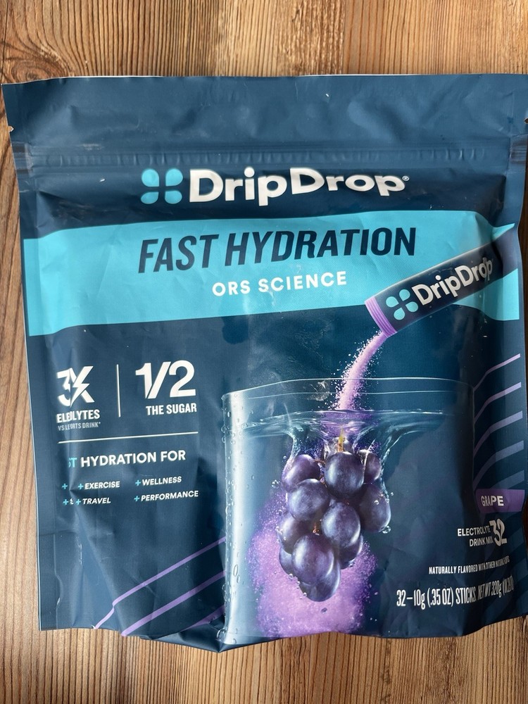 Drip Drop Fast Hydration Grape 32pc