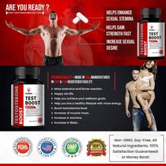 Testosterone Booster for Men – Male Enlargement Capsules with Tribulus