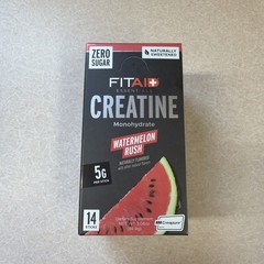 FITAID Creatine Powder, Watermelon Rush, 14 Packets, 14 Servings