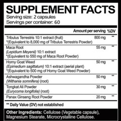 TRIBULUS TERRESTRIS ULTRA STRENGTH caps*Increase energy&stamina,muscle strength