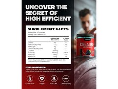 DRALOT Creatine Monohydrate Veggie Gummies 120 w/ Taurine & B12 Strength