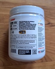 BUM RAW Pre-Workout Strawberry Watermelon 9.59oz Dietary Supplement 20 Servings