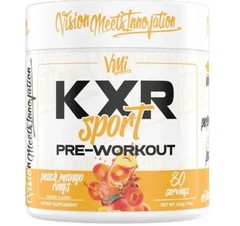 VMI Sports KXR SPORT Preworkout 8oz Size (30 Serv) Peach 🍑 Rings BEST BY 11/26