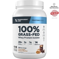Naturally Flavored Grass-Fed Whey Protein Isolate – 30 Servings, 28g Protein