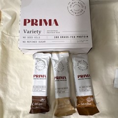 PRIMA Variety Grass-Fed Protein Bars 16g, No Seed Oils, No Refined Sugar
