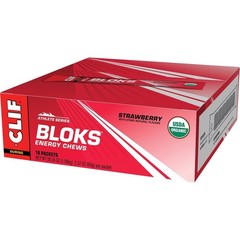 CLIF BLOKS – Strawberry Flavor – Energy 18 Count (Pack of 1),