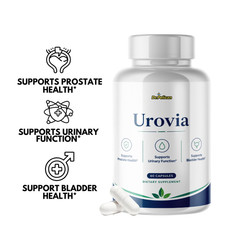 Urovia- Prostate Support- 3 Bottles- 180 Capsules