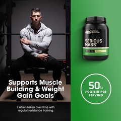 «Optimum Nutrition Serious Mass, Vanilla, Weight Gainer Protein Powder, Mass Gai