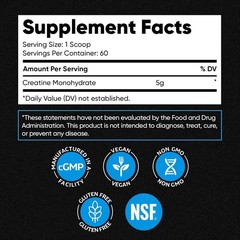 100% Pure Micronized Creatine Monohydrate Powder – Unflavored, 10.6oz