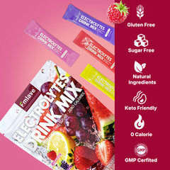 Hydration Mix Sport Drink Powder Sugar Free Essential Electrolyte 20 Sachets
