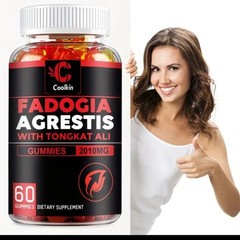 Fadogia Agretis Tongkat Gummies 2 Month Supply for Vigor Test Booster+ Endurance