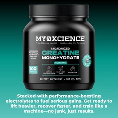 MYOXCIENCE Micronized Creatine | Supports Muscle 1.1 Pound (Pack of 1)