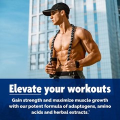 Testosterone Booster Supplement for Men – Male 120 Count (Pack of 1), Brown