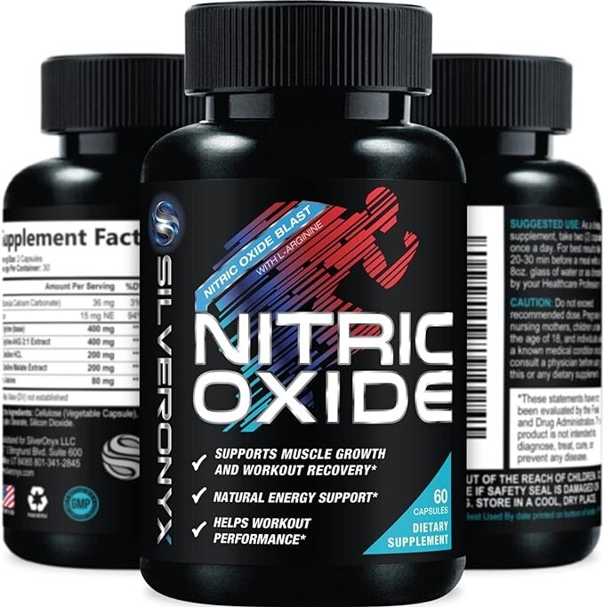 Extra Strength Nitric Oxide Supplement L Arginine 3X Strength -Citrulline Malate