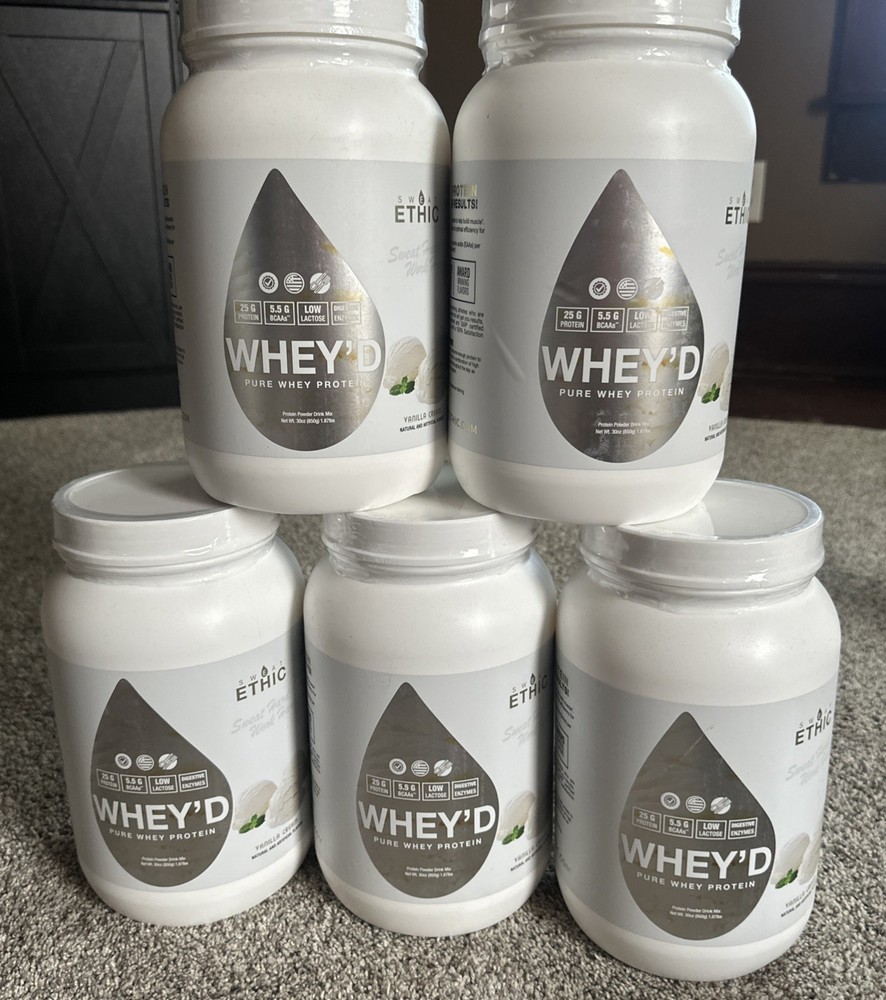 Whey’d Pure Whey Protein Vanilla Cream 1.87lb Case Of 5
