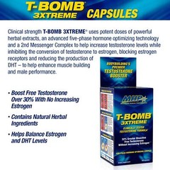T Bomb 3xtreme 180 Count Testosterone Booster 5 Phase Hormone Complex