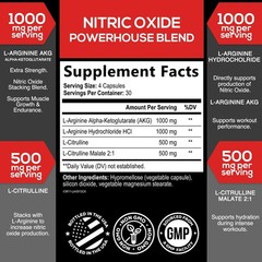 Extra Strength Nitric Oxide Booster – 3X 120 Count (Pack of 1)